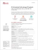 Professional Advantage Program flier