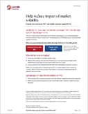 Help reduce impact of market volatility flyer