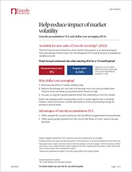 Help reduce impact of market volatility flyer