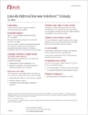 Lincoln Deferred Income Solutions Annuity Fact Sheet