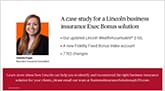 A case study for a Lincoln business insurance Exec Bonus solution