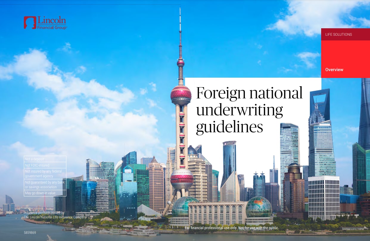 Foreign national underwriting guidelines