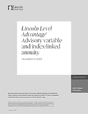 Lincoln Level Advantage Advisory variable and index-linked annuity PDF Image