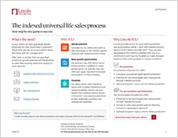 The indexed universal life sales process
