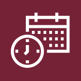 Icon of clock and calendar.